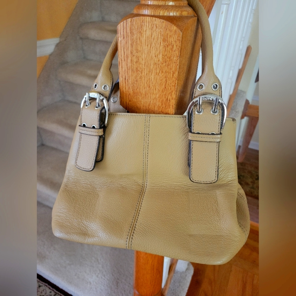 Tignanello Tan Leather Small Satchel